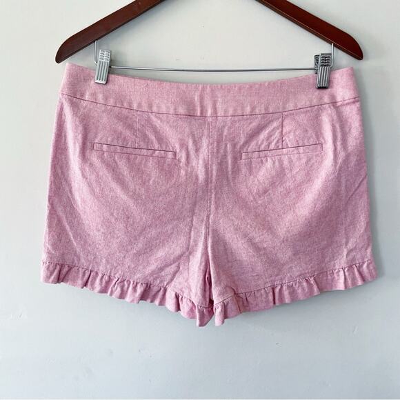 LOFT Pink Ruffle Hem Shorts Size 4 NWOT - Picture 10 of 11